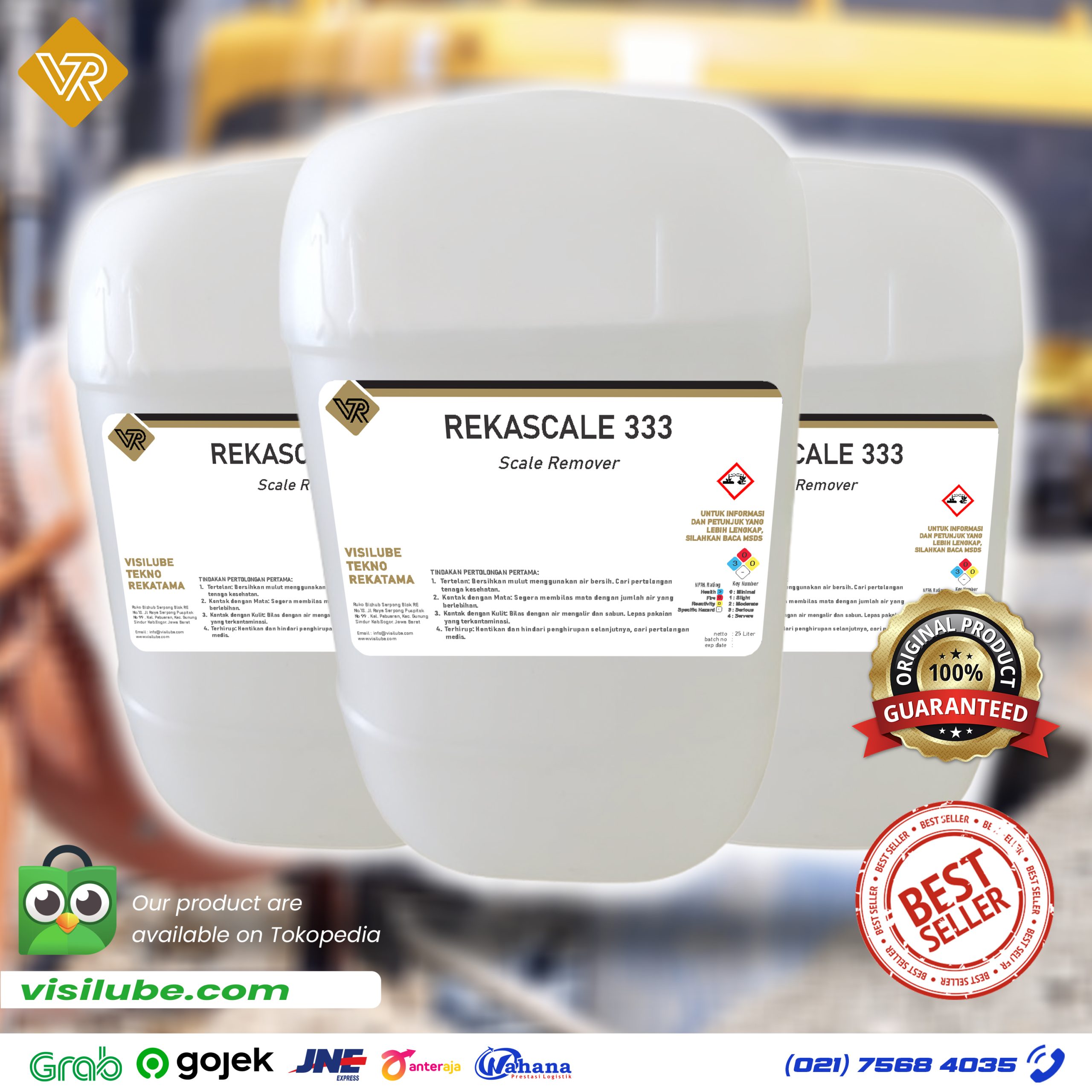 Pembersih Kerak Industri Aman untuk Logam