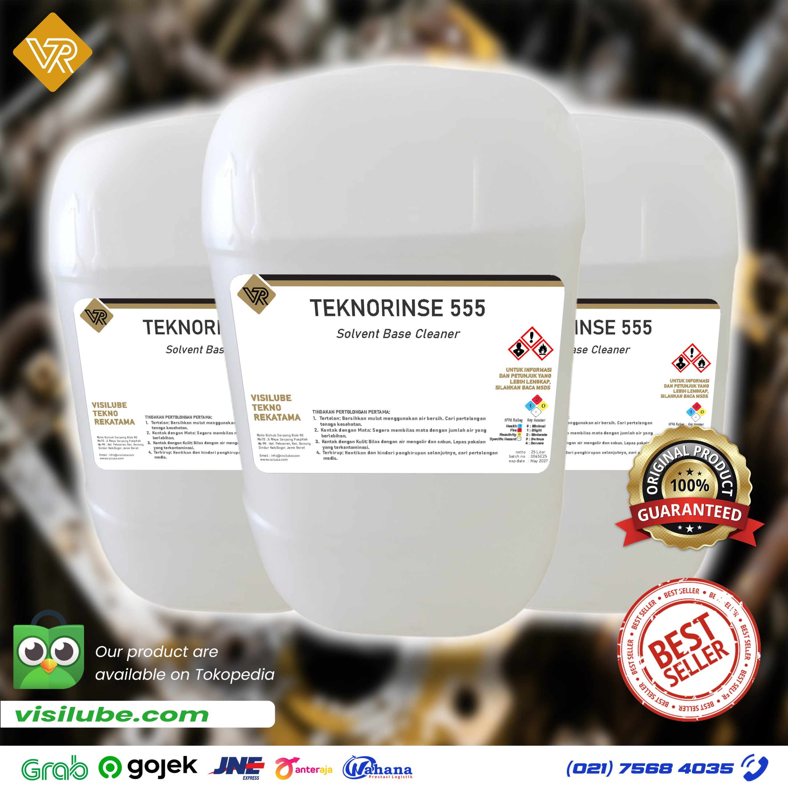 cara menghilangkan oli dan gemuk pada spare part mesin